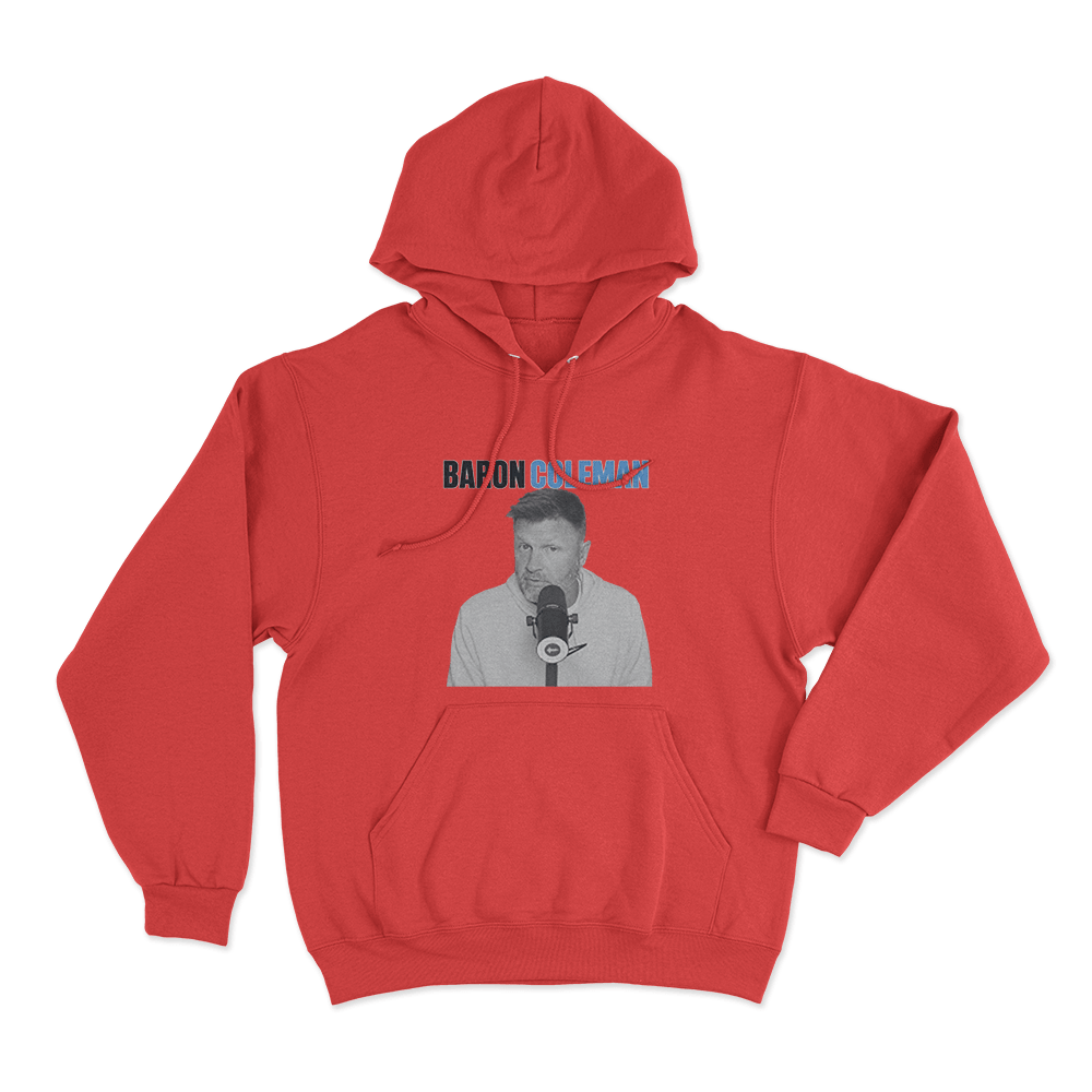 Baron Coleman Portrait Unisex Hoodie Red Baron Coleman Portrait Unisex Hoodie Red