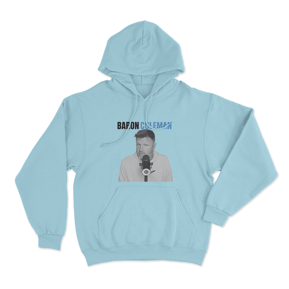 Baron Coleman Portrait Unisex Hoodie Sky Blue Baron Coleman Portrait Unisex Hoodie Sky Blue