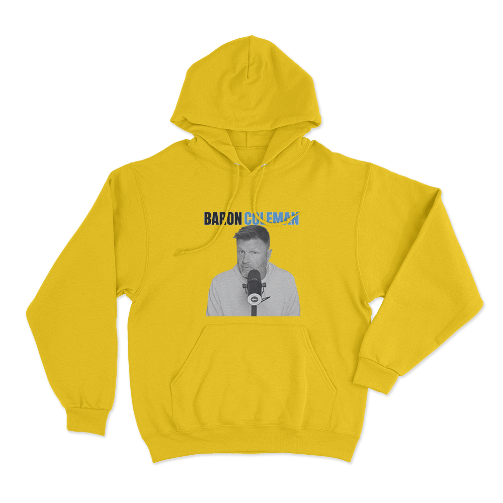 Baron Coleman Portrait Unisex Hoodie Yellow Baron Coleman Portrait Unisex Hoodie Yellow